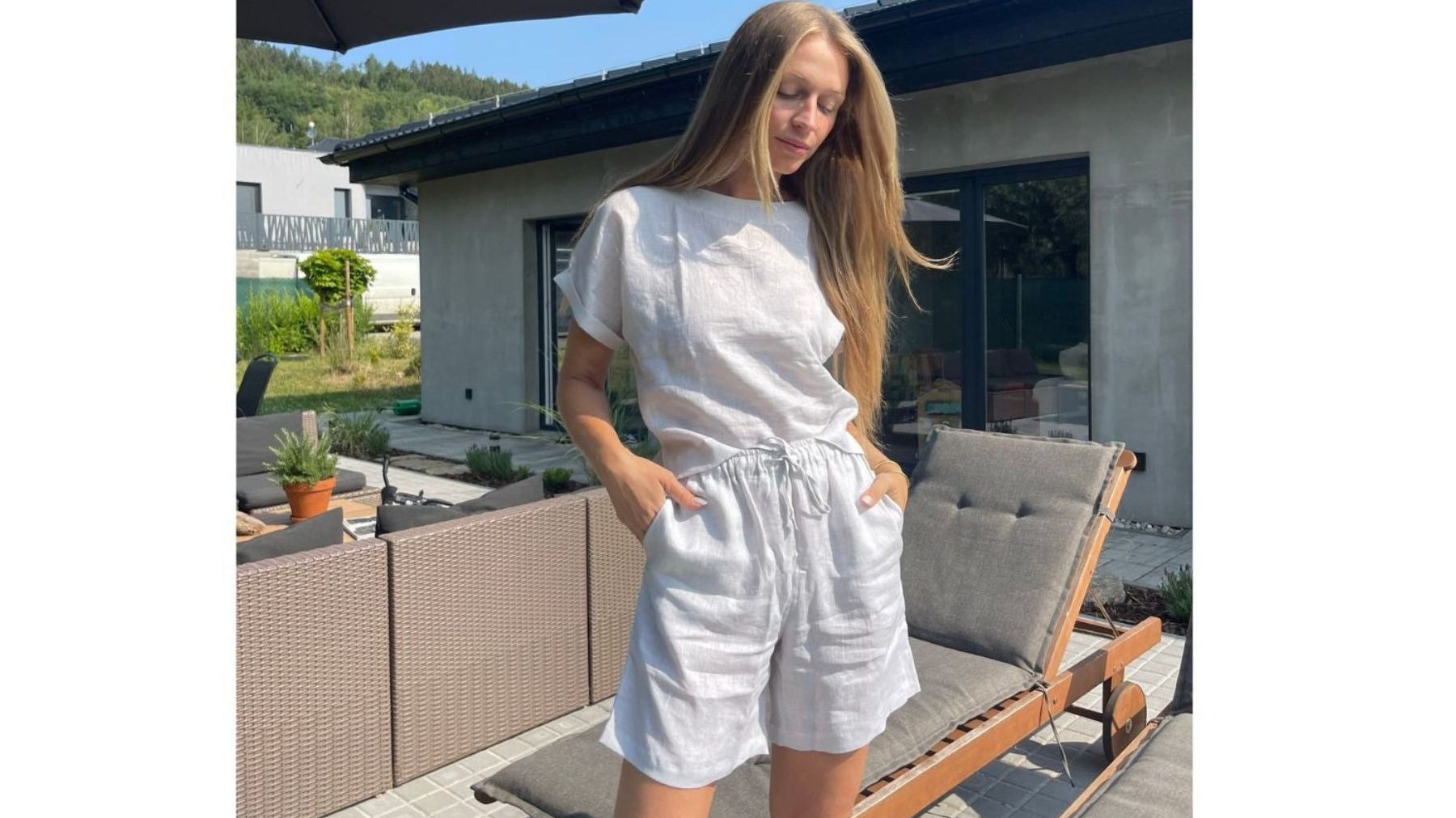 LNĚNÉ LETNÍ OBLEČENÍ ELKA LOUNGE