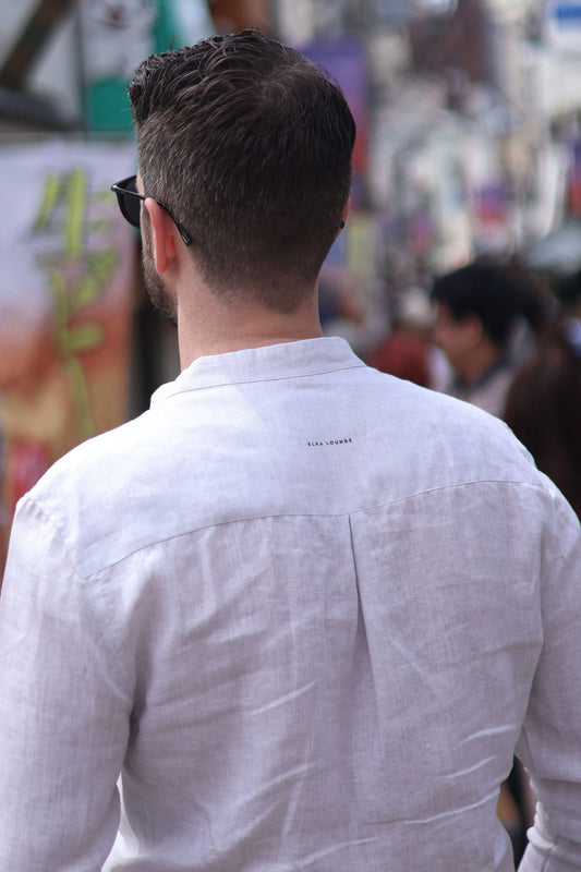 Outfit by Honza Linen shirt Pearl gray