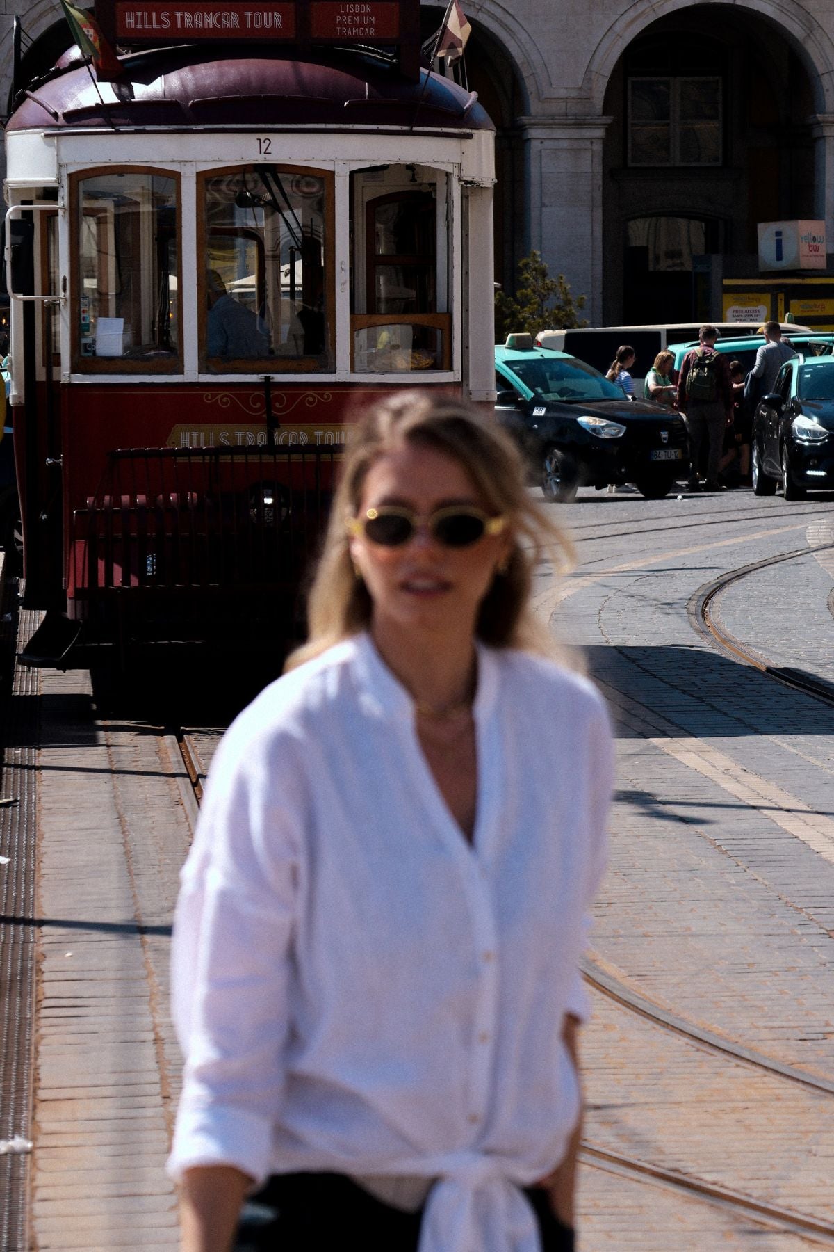 Outfit by Daniela Linen shirt loose fit White