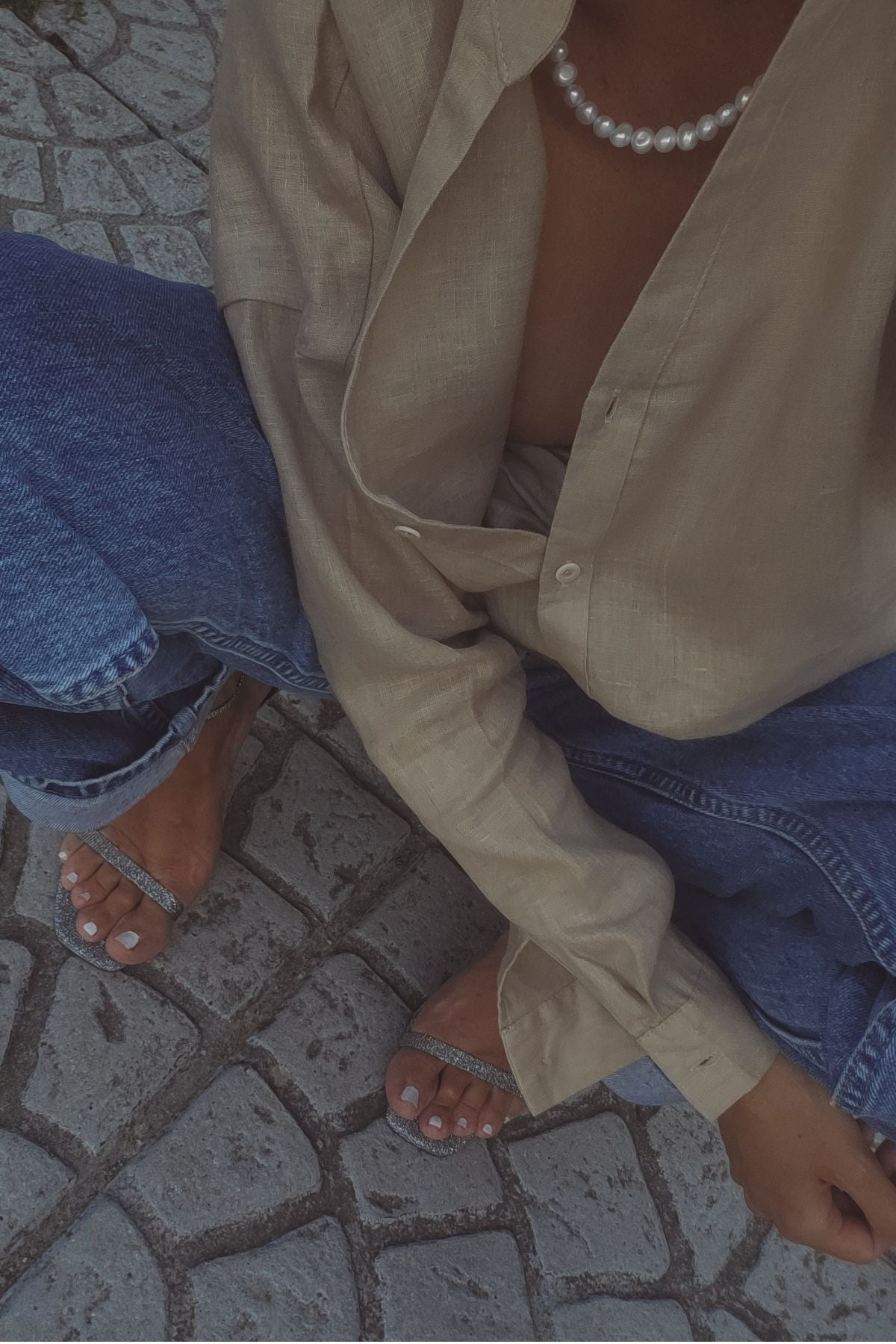 Outfit by Nina Joklová Natural Beige shirt & pants