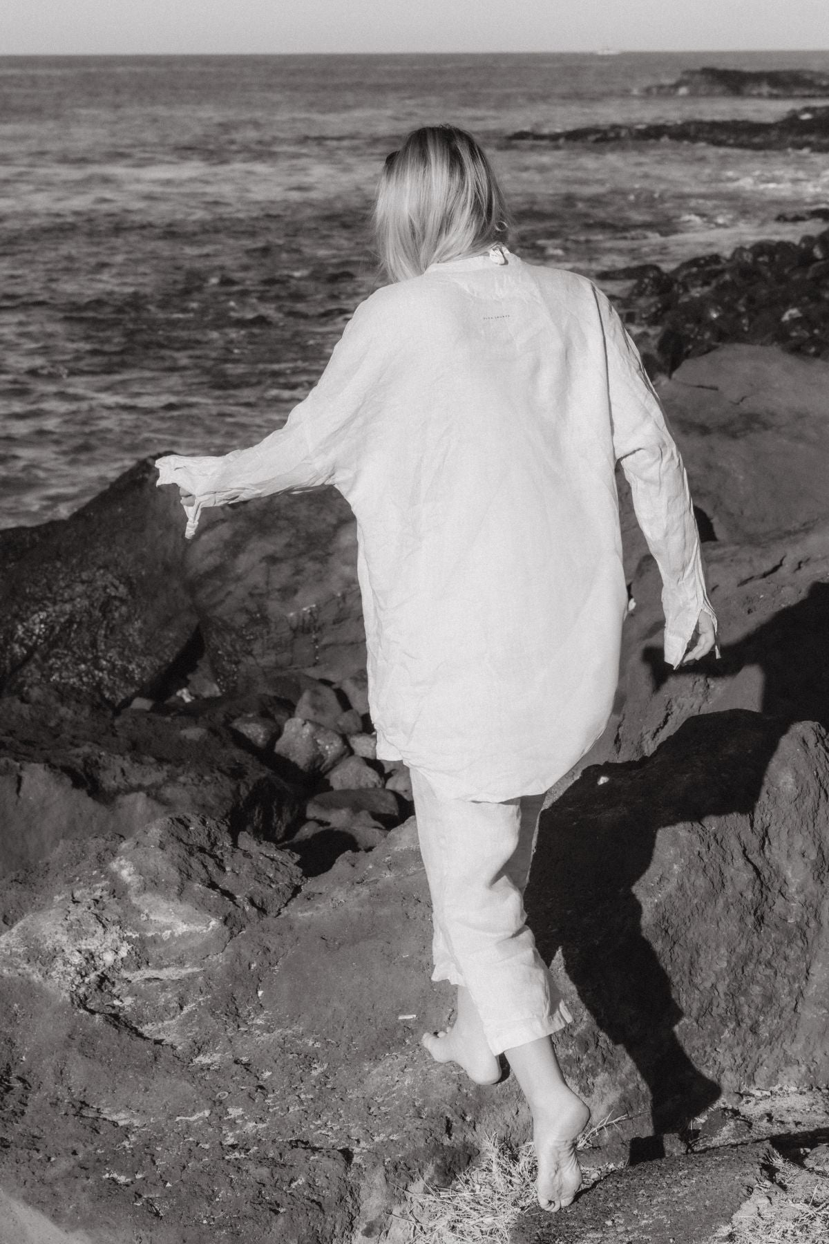 Outfit by Aneta Kalivodová | All Pearl gray Linen pant & loose fit shirt