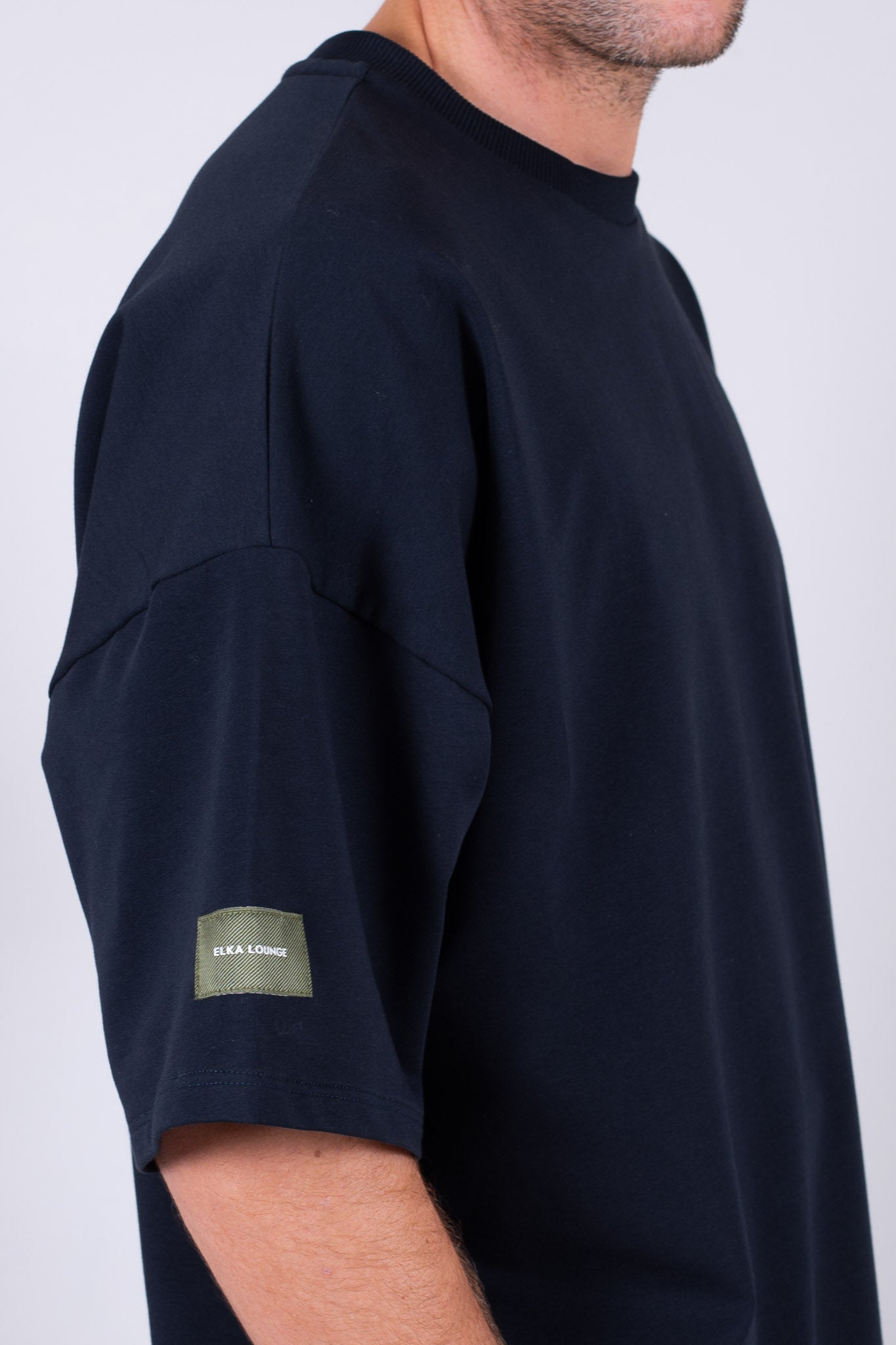 Pánské mikinové tričko z biobavlny - loose fit