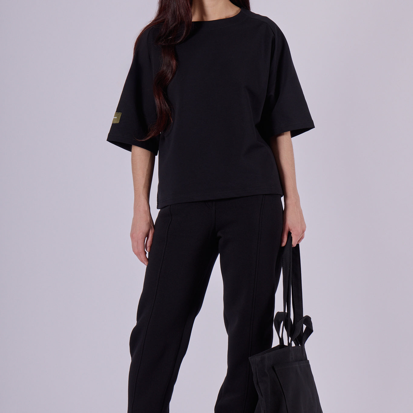 Dámské teplákové kalhoty z biobavlny - loose fit