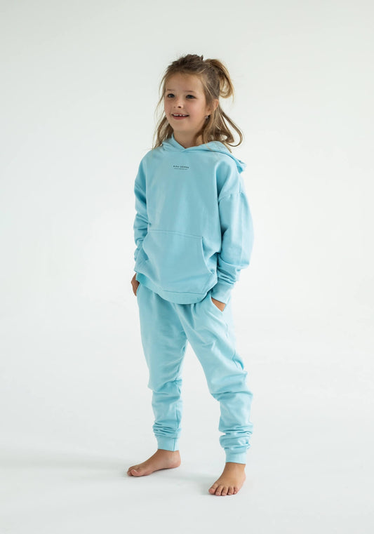 Children's hoodie organic cotton Sky blue - regular