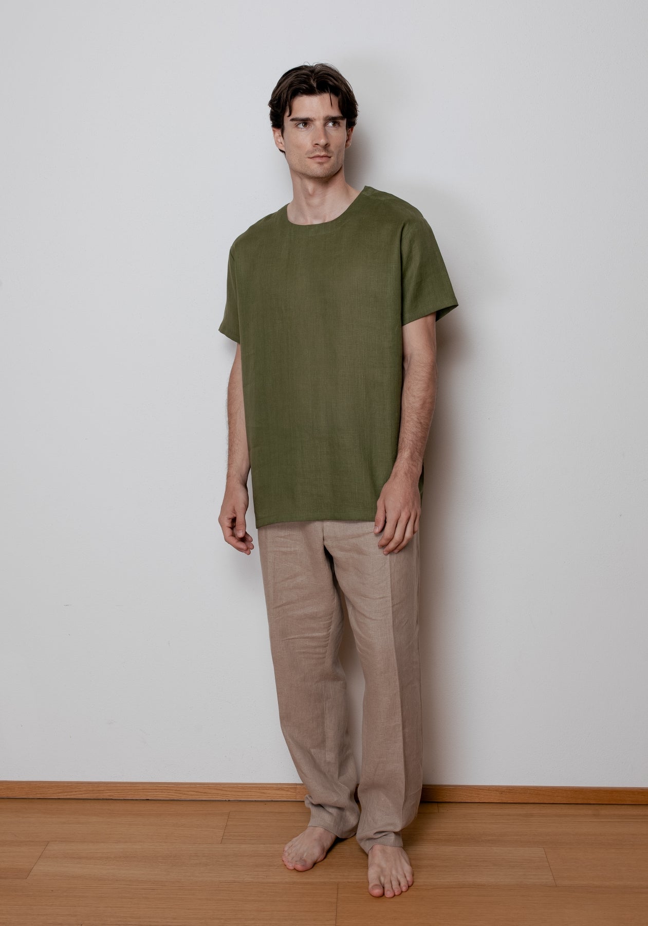 Pánske ľanové tričko regular