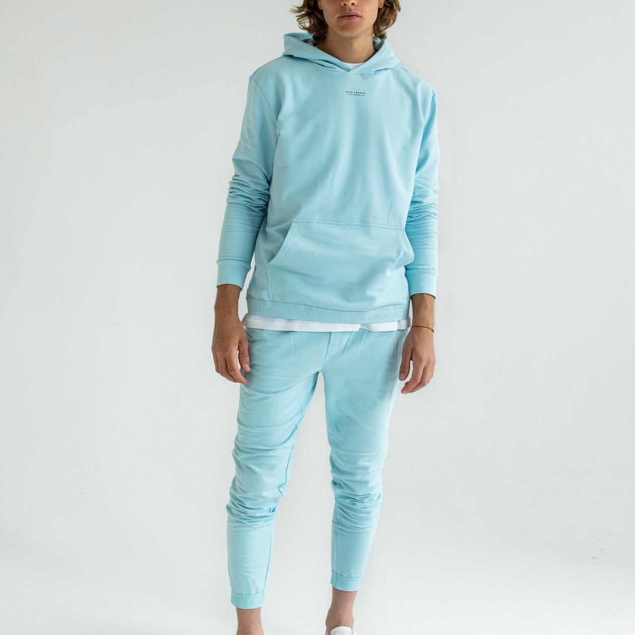 Pánské teplákové kalhoty z biobavlny lounge brushed - regular fit