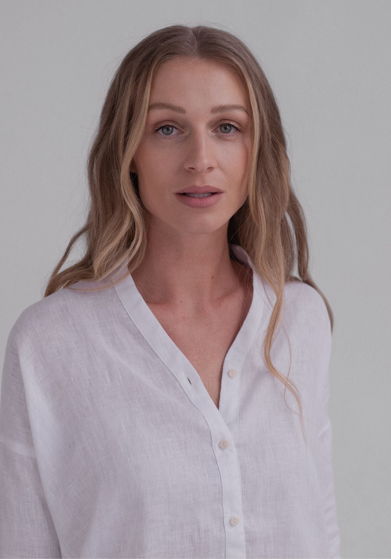 Dámská lněná košile - loose fit