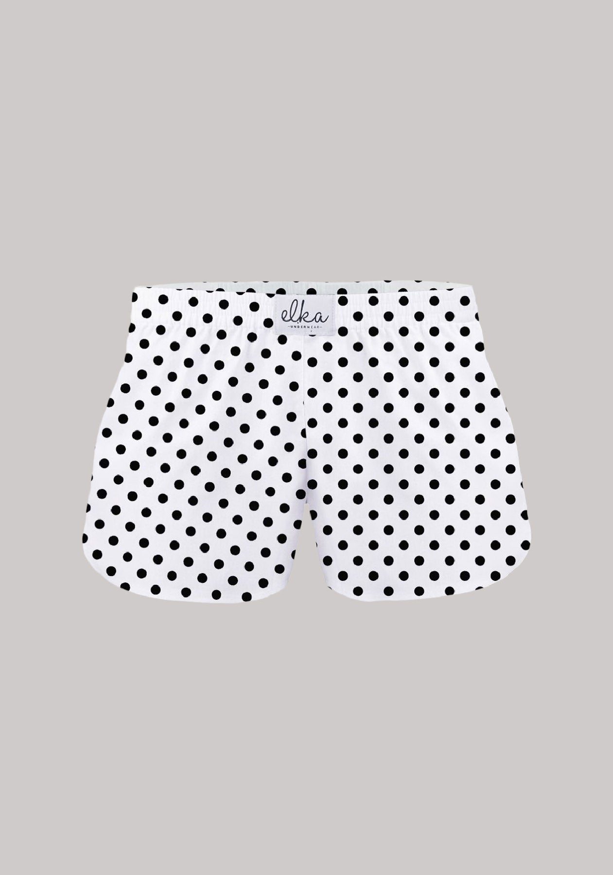 Kids Boxershorts White with polka dots