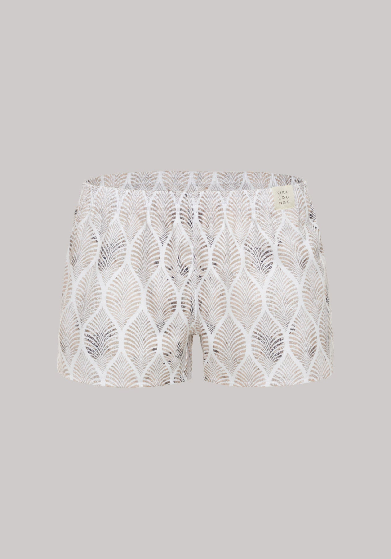 Women's shorts Beige leaves