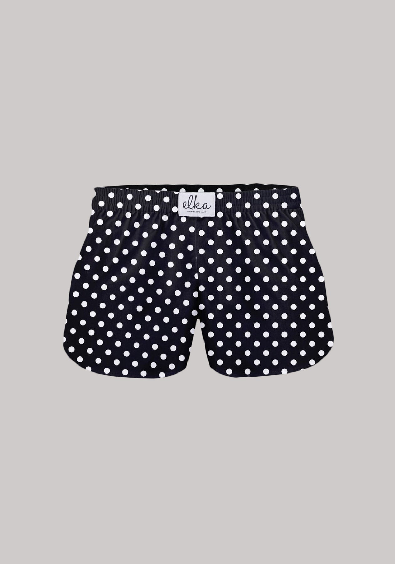 Kids Boxershorts Black with polka dots