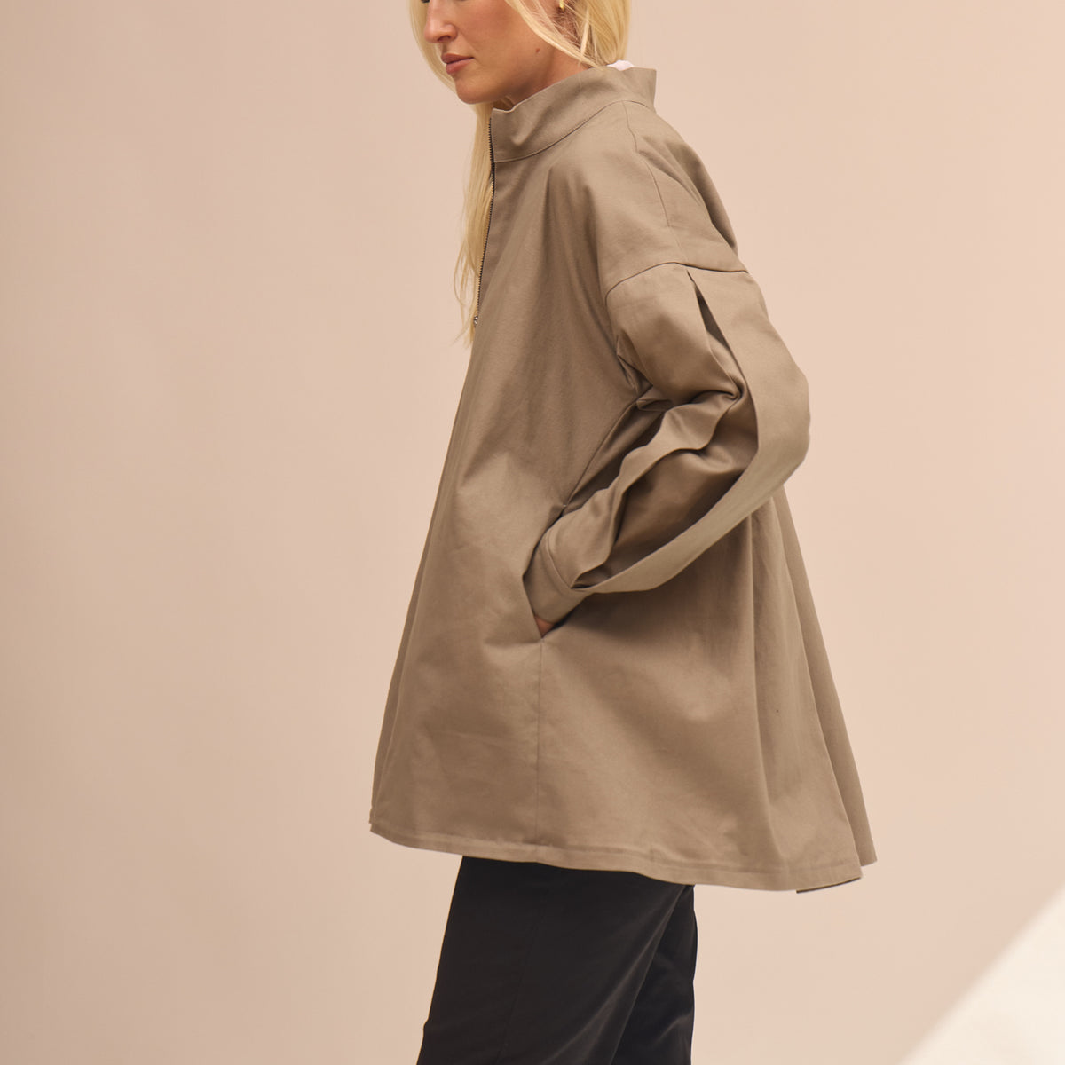 Women's cotton jacket - oversized