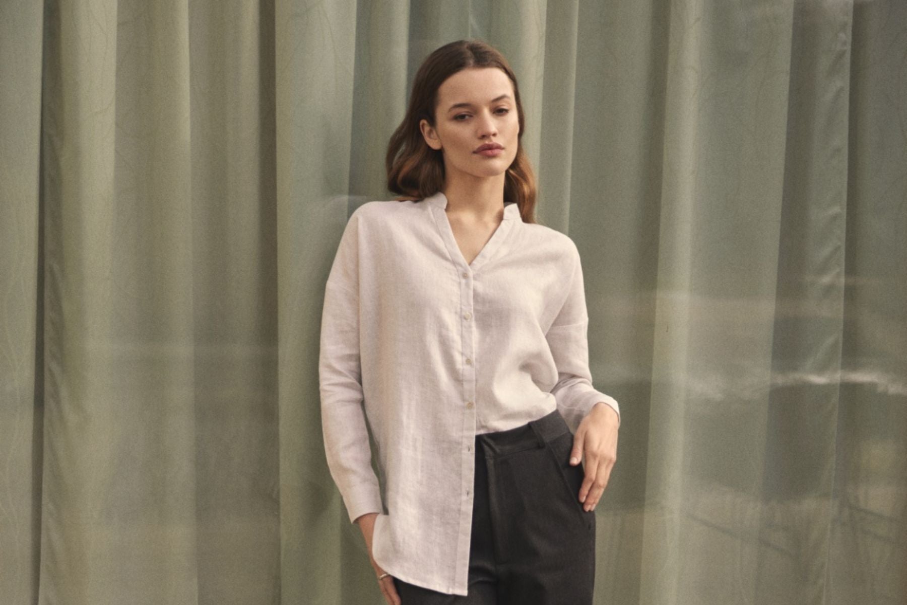 lněná košile ELKA LOUNGE