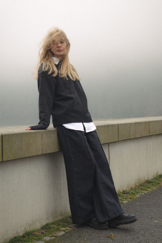 Outfit by Veronika | Wool mid coat & sweater