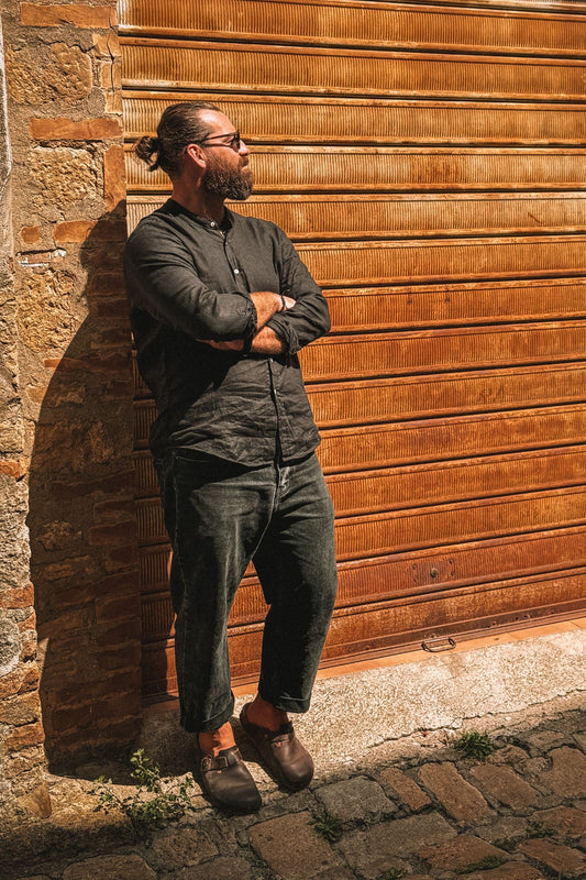 Outfit by Tomáš | Black linen Shirt