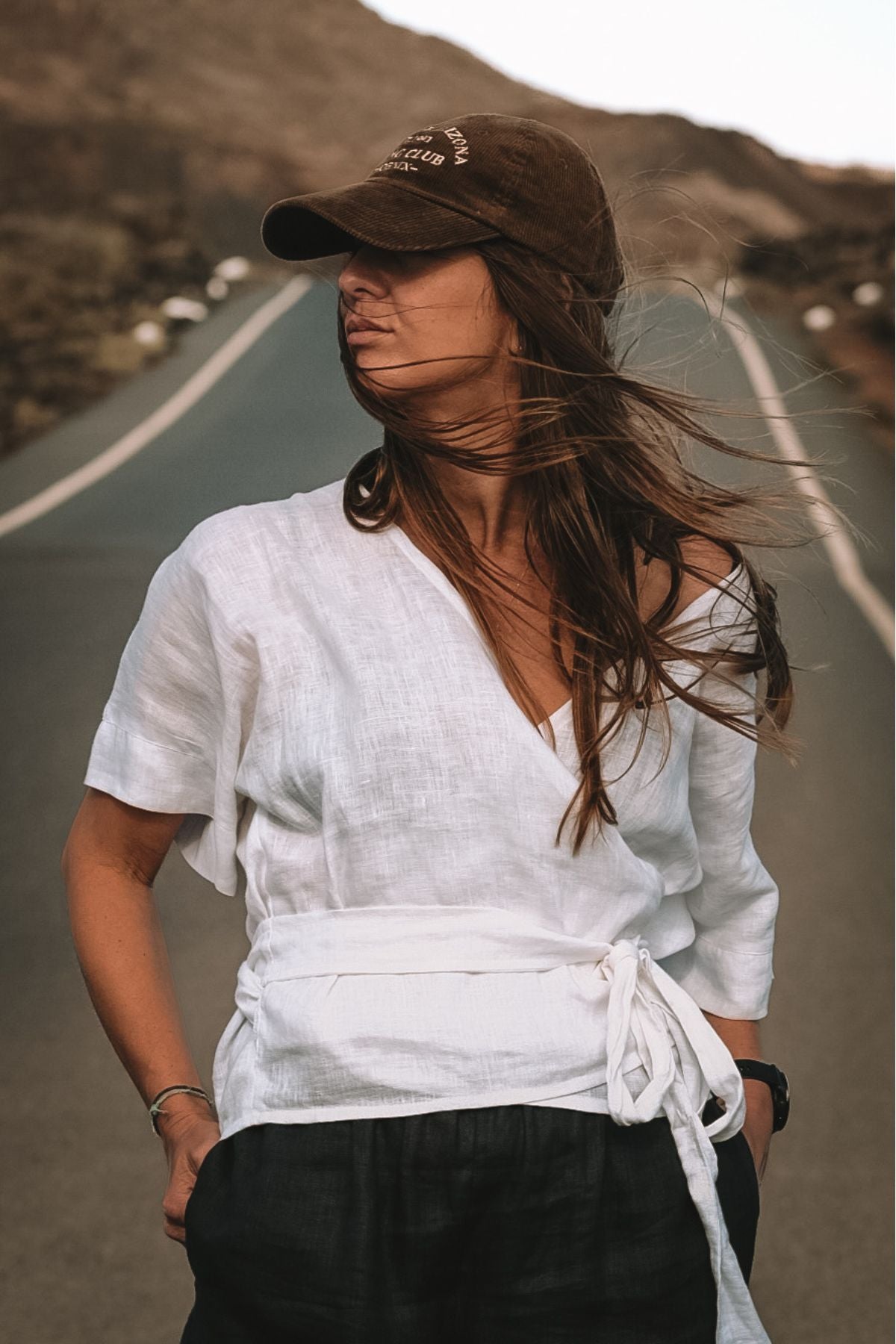 Outfit by Michaela Krajanová | Wrap top & linen pants