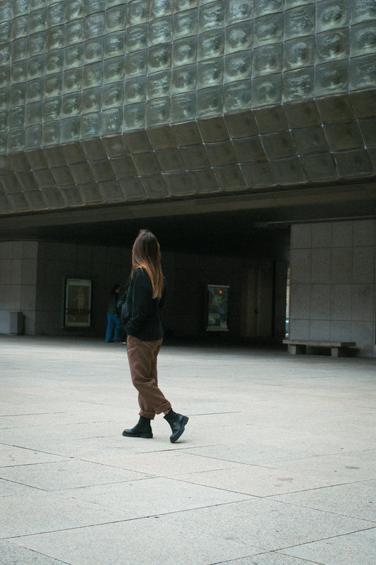 Women’s Straight-leg Linen Pants - Brown
