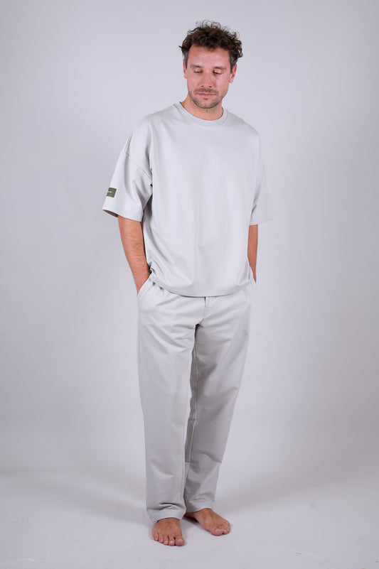 Męska bluzka typu sweatshirt z biobawełny - loose fit