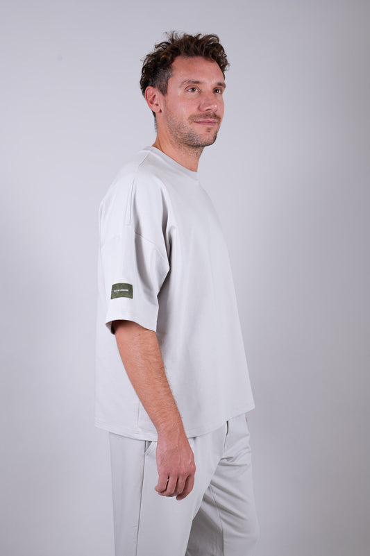 Męska bluzka typu sweatshirt z biobawełny - loose fit