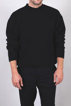 Pánský vlněný svetr knit Loose fit - Dark gray