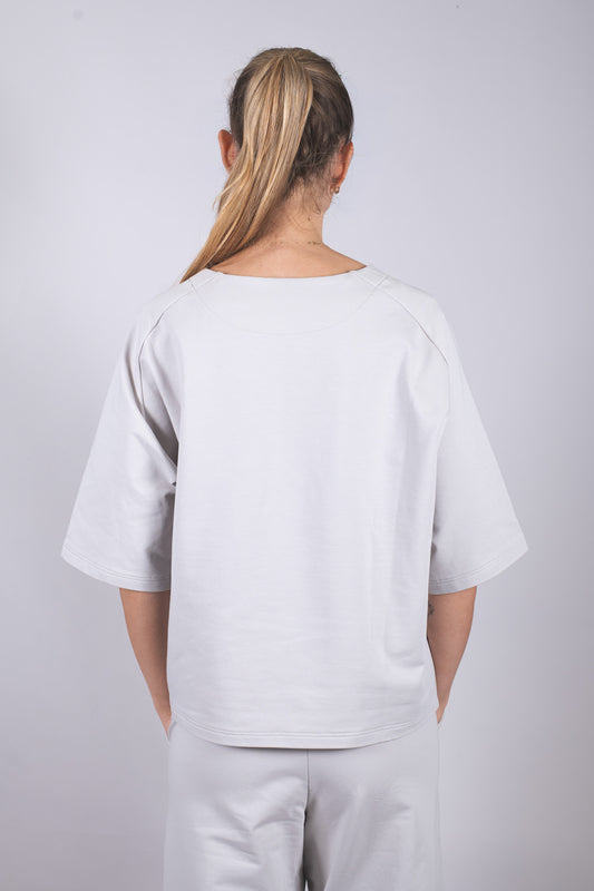 Dámský mikinový top z biobavlny - loose fit