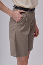 Dámské bavlněné wide šortky - loose fit