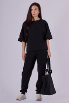 Women sweatpants organic cotton - loose fit