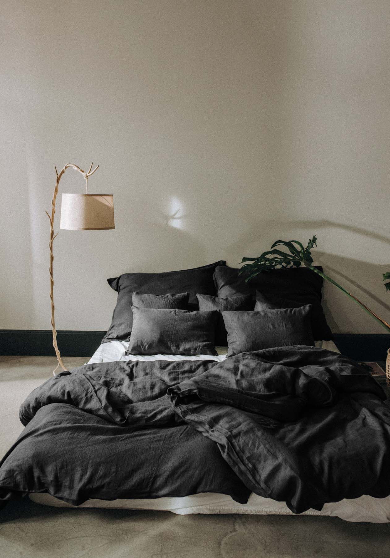 Deco & Home Linen Bedding Black