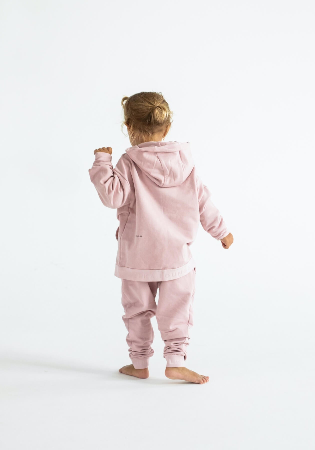 Kids sweatpants organic cotton Bailet slipper-Pink