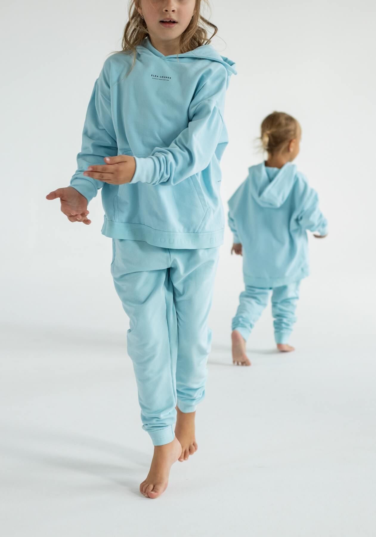 Children's hoodie organic cotton Sky blue - regular