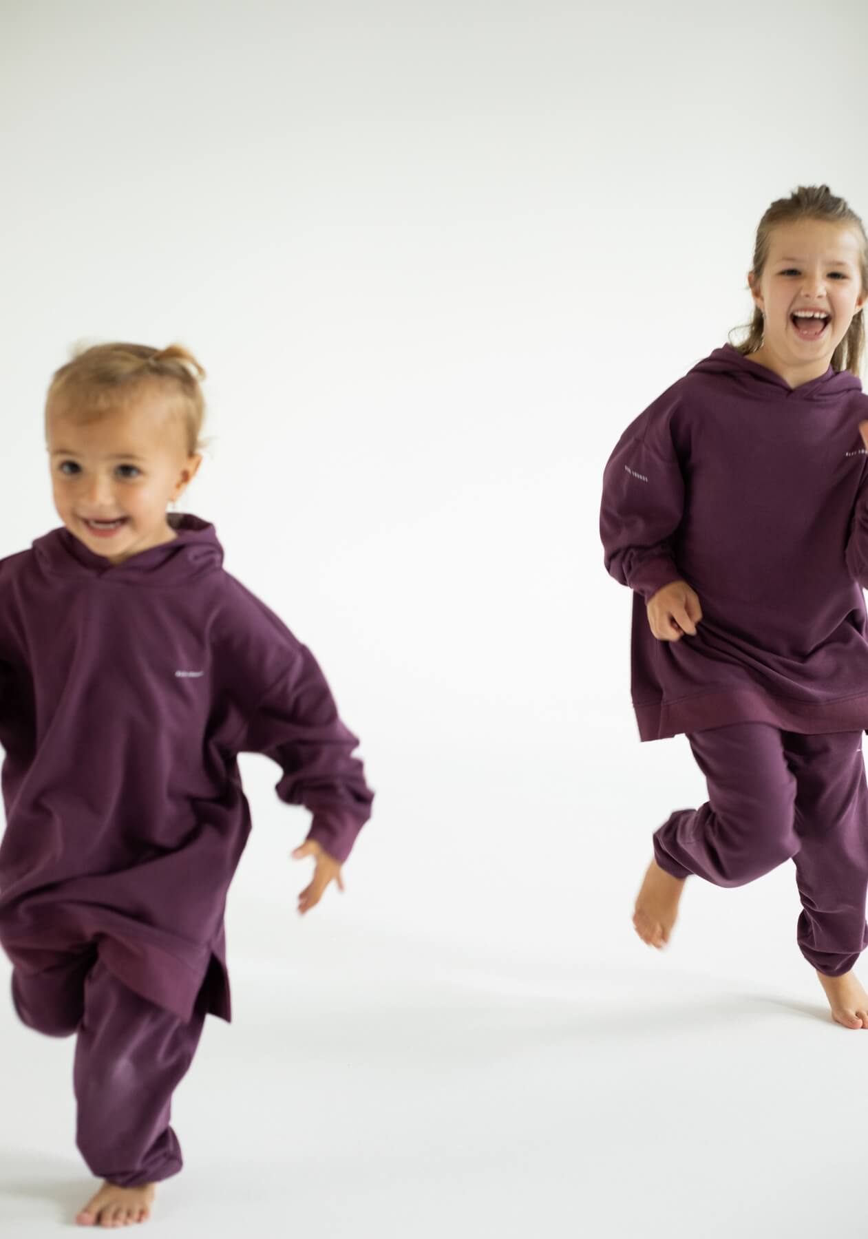 Children's hoodie organic cotton Purple - Oversized