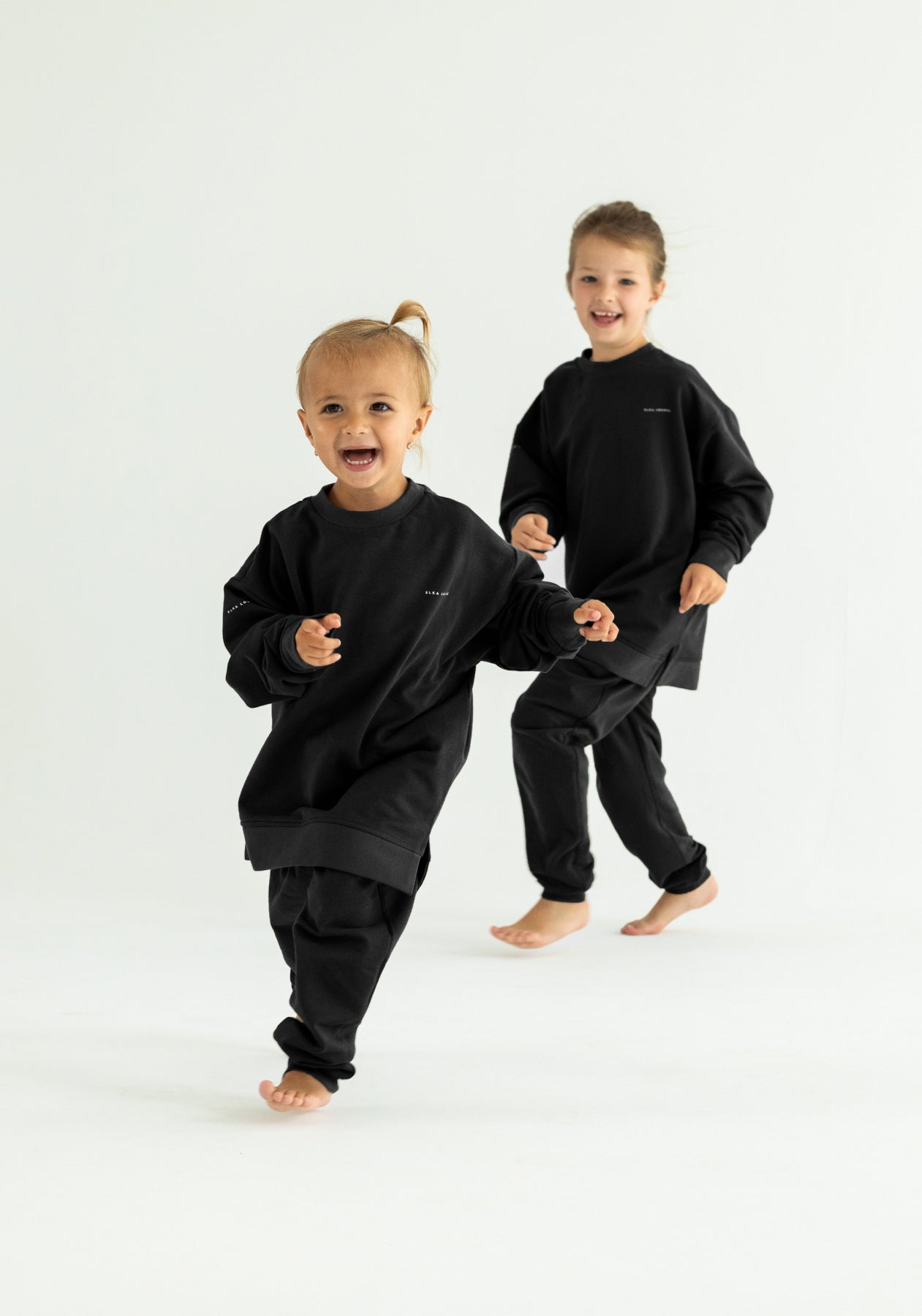 Children's hoodie organic cotton Black - Oversized