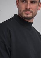 Pánská Mikina High neck z biobavlny - Loose fit