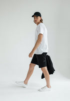 Men sweatpants shorts organic cotton brushed - regular fit