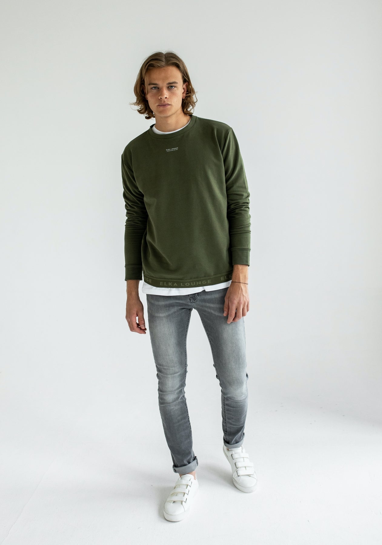 Mens hotsell khaki sweatshirt