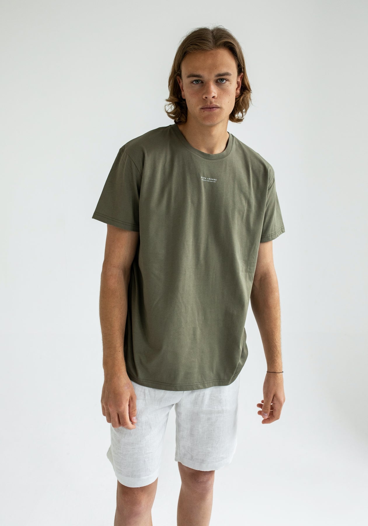 Men T-shirt Burnt olive regular