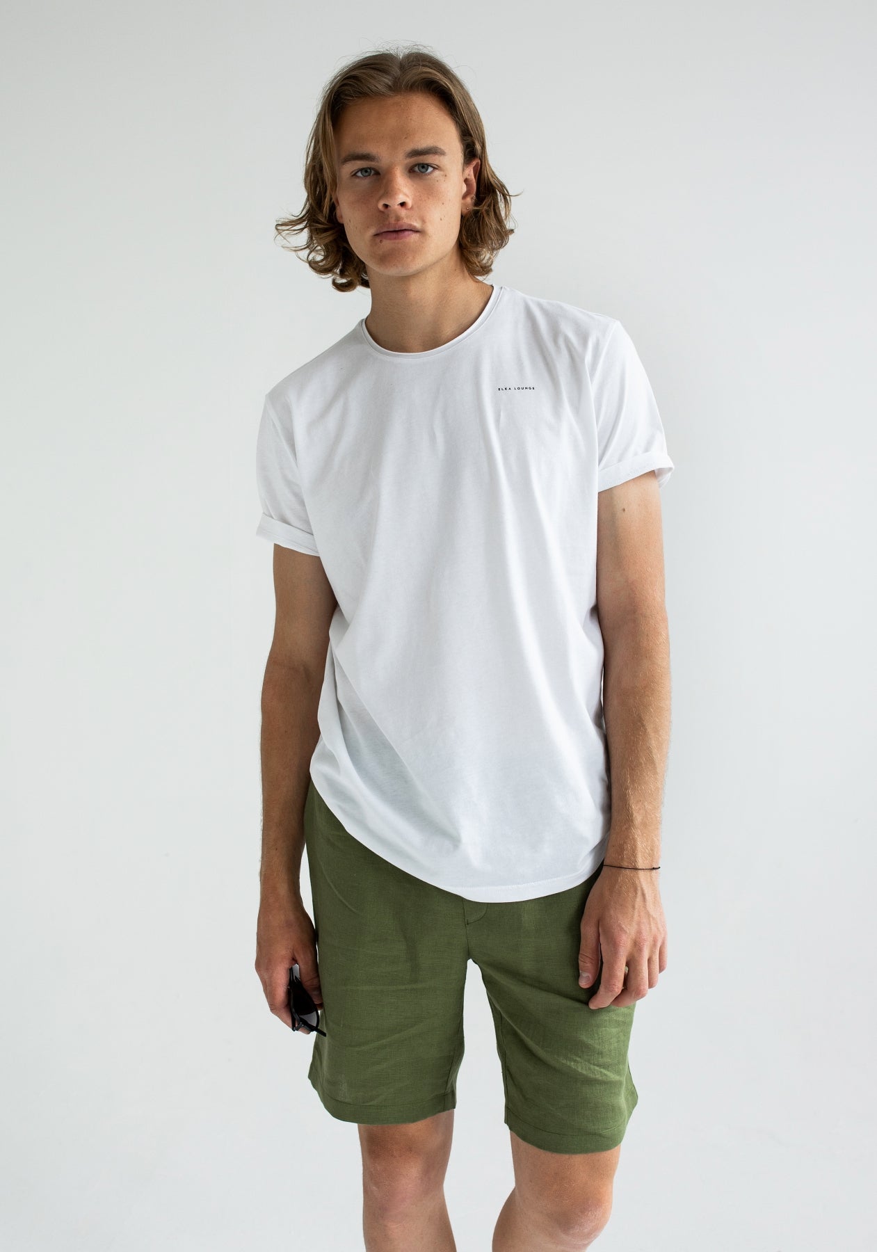 Men t-shirt organic cotton Optical white - slim fit