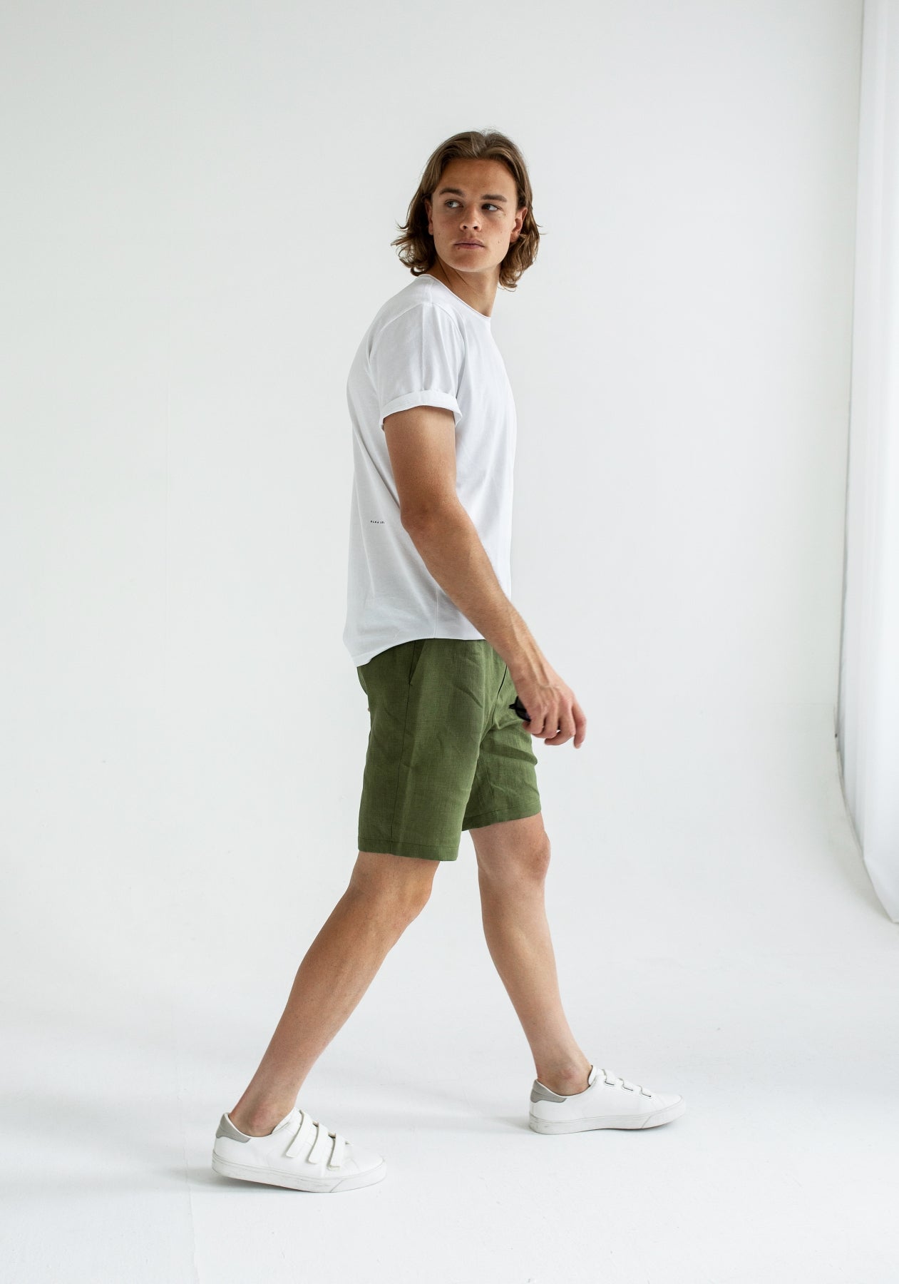 Men t-shirt organic cotton Optical white - slim fit