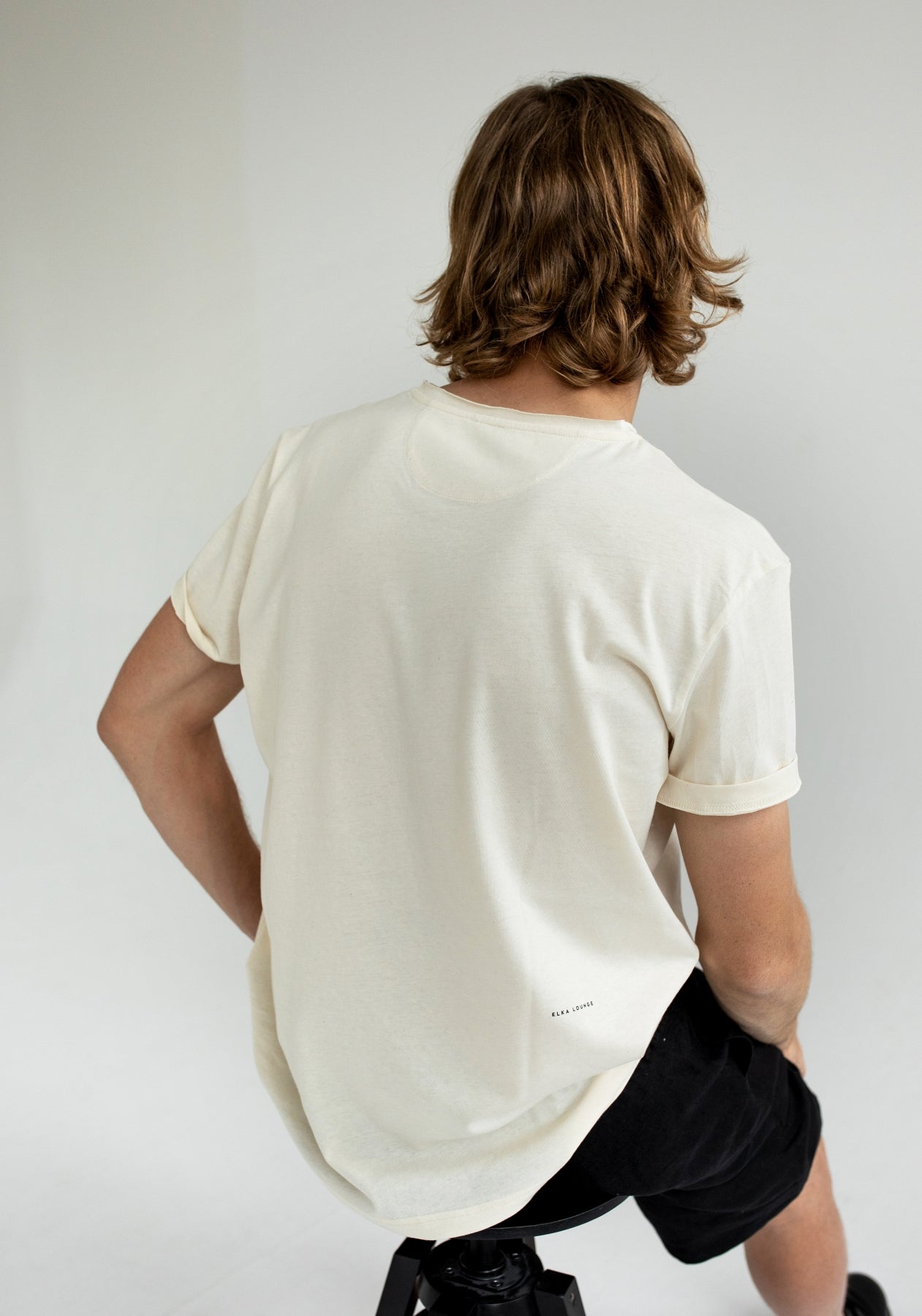 Men T-shirt Offwhite natural - slim fit