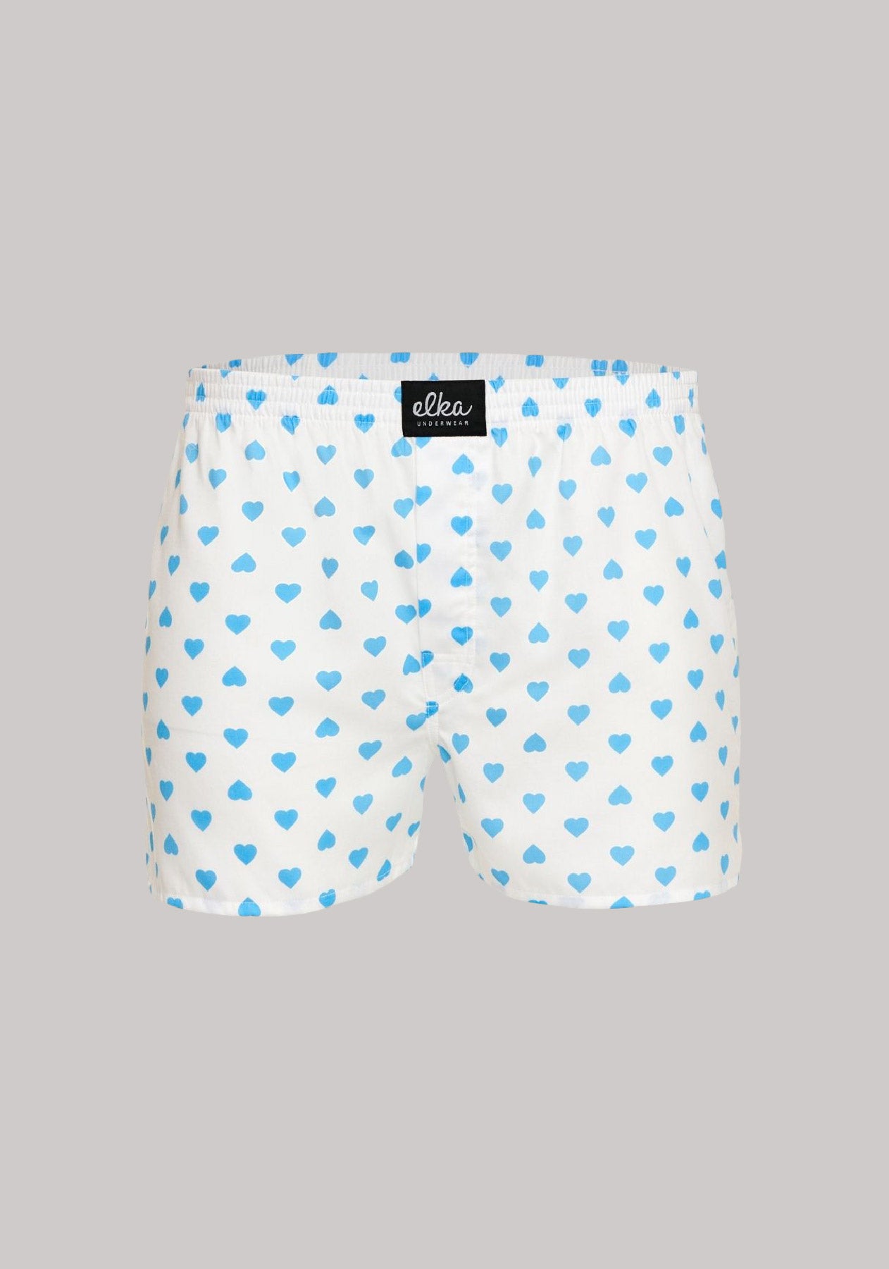 Men's shorts White with hearts