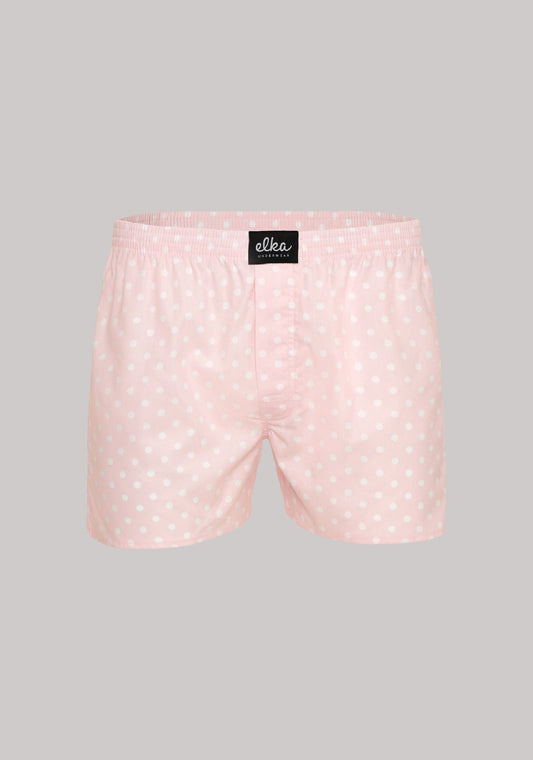 Men's shorts Light pink with polka dots