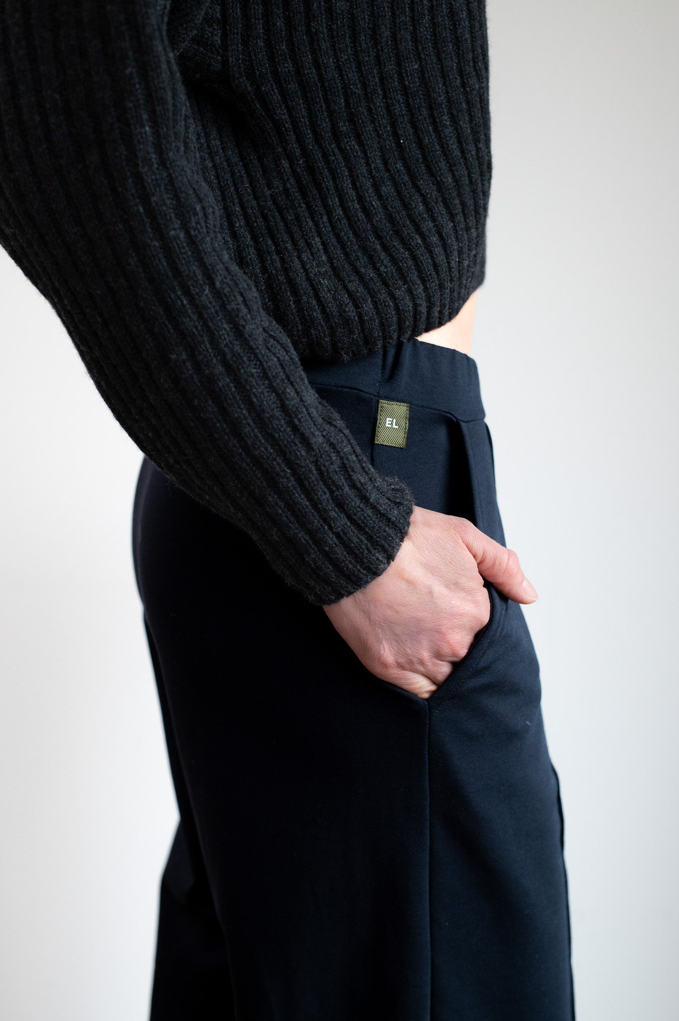 Women’s Wide-Leg Sweatpants from Organic Cotton Deep blue - Regular fit