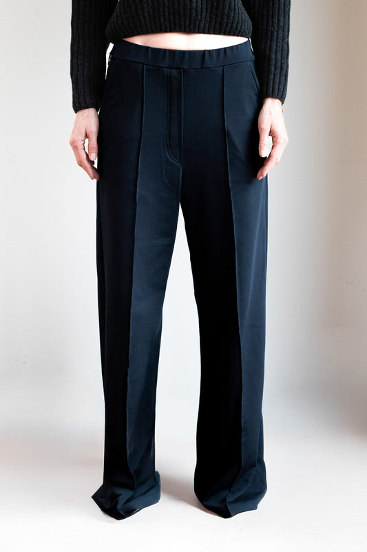 Women’s Wide-Leg Sweatpants from Organic Cotton Deep blue - Regular fit