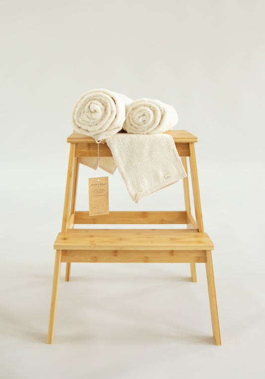 Deco & Home Guests towel organic cotton Natural white