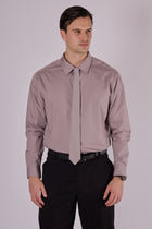Men's organic cotton shirt with collar - regular fit