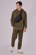 Pánské teplákové kalhoty z biobavlny brushed - loose fit