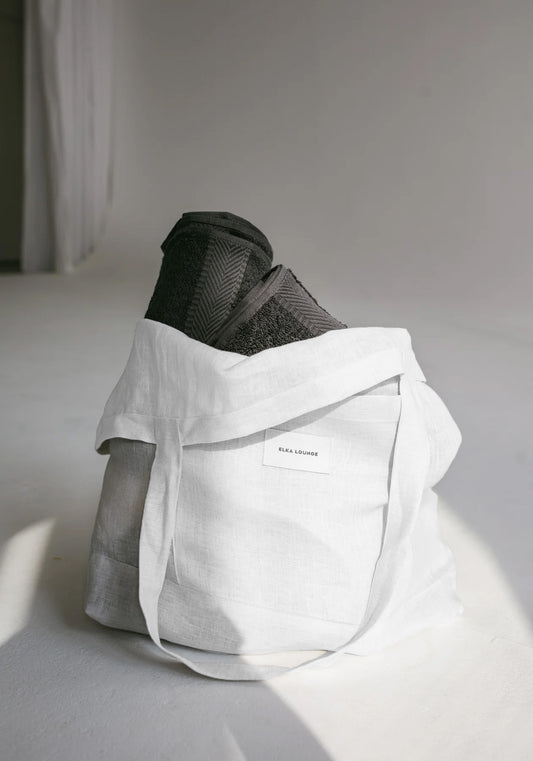 Linen bag White