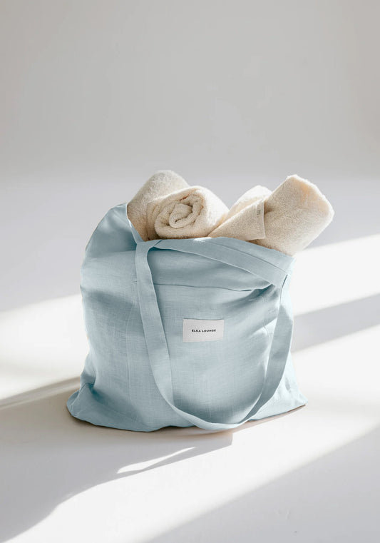 Linen bag Light blue