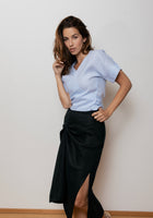 Dámská lněná sukně - regular fit