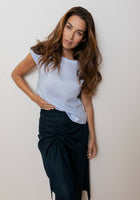 Dámská lněná sukně - regular fit