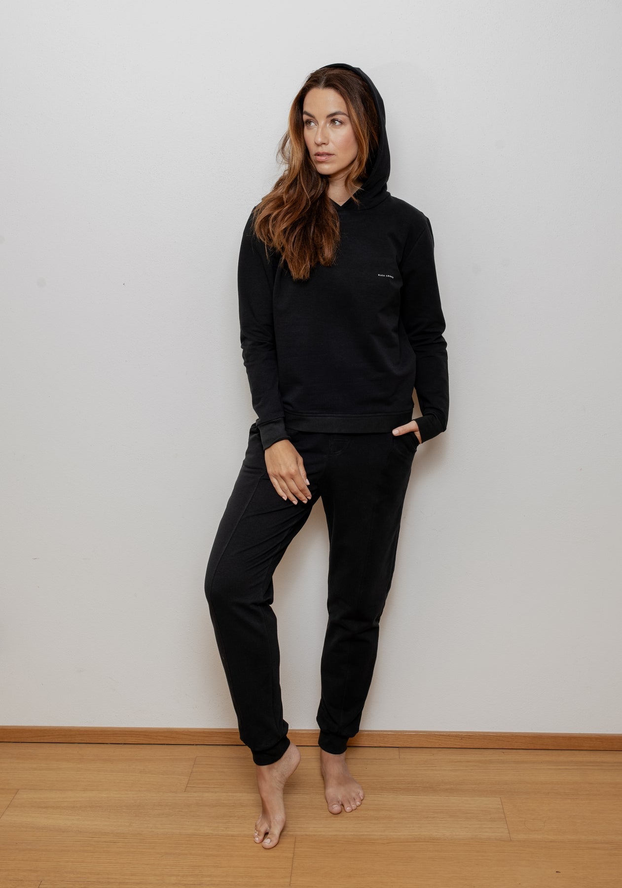 Women bluza bawełna organiczna brushed - regular